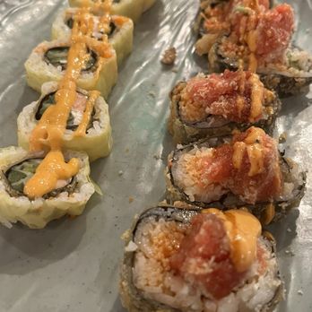 Sushi Ichii - Tiger eye roll and sunshine roll - Sushi Bars Near Me - Katy, Texas