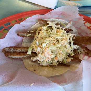 Huertas Restaurant - Different fish taco - Seafood Near Me - Indio, California