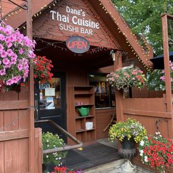 Restaurant front with outside private patio seating