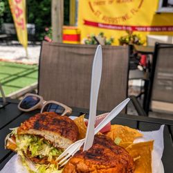 Tacos My Blessing - Pambazo $11.99 with chorizo, potato and cheese