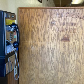 Grove Cafe - A phone booth! - Breakfast & Brunch Near Me - Ames, Iowa