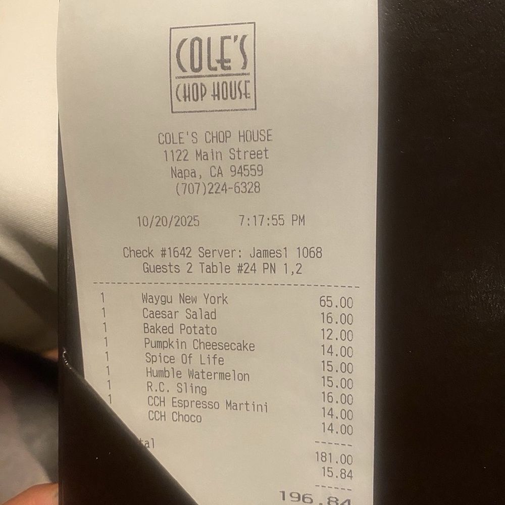 Cole's Chop House - Steakhouses Near Me - Napa, California