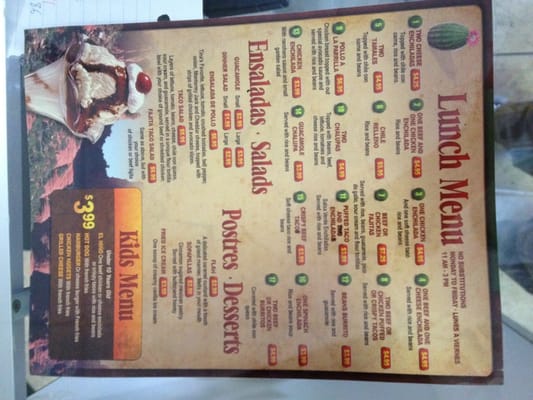 Menu photo 8 Arturo's Mexican Restaurant Irving, TX