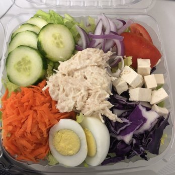 Simply Healthy Cafe - Salad with Chicken Salad - Cafes Near Me - Wailuku, Hawaii