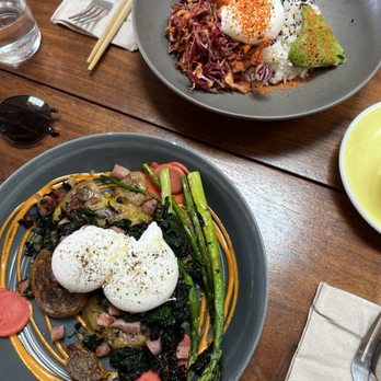 Stowaway Kitchen - Colorful Colorado (front), Japanese Asa-Gohan (back) - Breakfast & Brunch Near Me - Denver, Colorado Stowaway Kitchen - Colorful Colorado (front), Japanese Asa-Gohan (back) - Breakfast & Brunch Near Me - Denver, Colorado