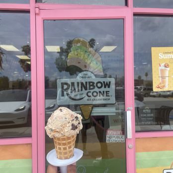 The Original Rainbow Cone - Pirate bounty single scoop waffle cone - Ice Cream & Frozen Yogurt Near Me - Orlando, Florida The Original Rainbow Cone - Pirate bounty single scoop waffle cone - Ice Cream & Frozen Yogurt Near Me - Orlando, Florida