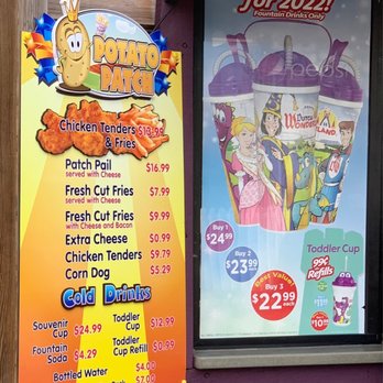Dutch Wonderland - Potato Patch menu - Amusement Parks Near Me - Lancaster, Pennsylvania Dutch Wonderland - Potato Patch menu - Amusement Parks Near Me - Lancaster, Pennsylvania