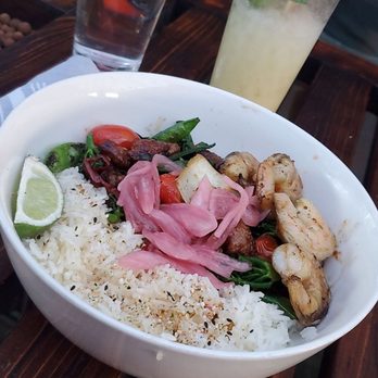 The Clever Koi - Meat plate and I added shrimp - Asian Fusion Near Me - Phoenix, Arizona The Clever Koi - Meat plate and I added shrimp - Asian Fusion Near Me - Phoenix, Arizona