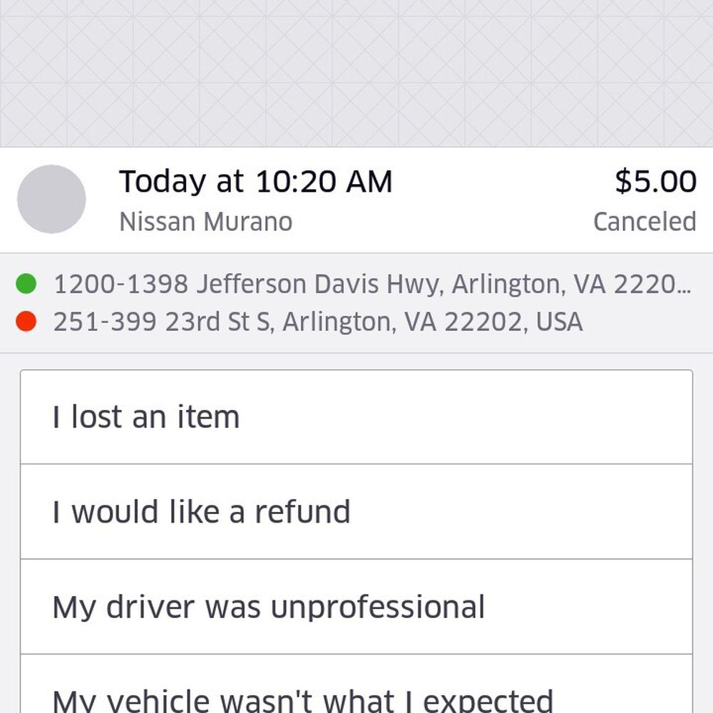 Uber - Drivers name is Ernesto, (Nissan mureno )avoid At all costs - Taxis Near Me