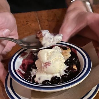 Home Port Restaurant - Blueberry cobbler - Seafood Near Me - Menemsha, Massachusetts Home Port Restaurant - Blueberry cobbler - Seafood Near Me - Menemsha, Massachusetts