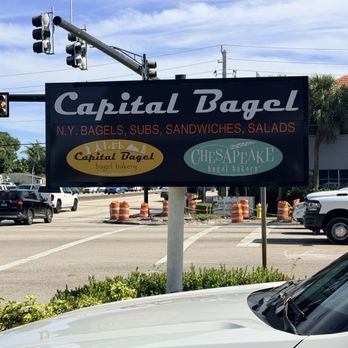 Capital Bagel - Street sign - Bagels Near Me - Oakland Park, Florida