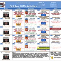 Danny's Bar - **UPDATED Dannys Bar October 2019 Activities Calendar Fun 4 Everyone