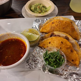 Fuego Fresco - My 2 soft Birria tacos with cilantro, onions, birria dipping sauce and green chile sauce. Delicious! - Mexican Near Me - Perry, Georgia Fuego Fresco - My 2 soft Birria tacos with cilantro, onions, birria dipping sauce and green chile sauce. Delicious! - Mexican Near Me - Perry, Georgia