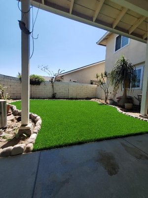 Court Yard - This project was completed in Cypress, Ca. Our client has kids & wanted a more functional space for them to play. We helped create a design that was not only usable for the kids, but left enough space for the homeowners to beautify the area with their desired plants! Court Yard - This project was completed in Cypress, Ca. Our client has kids & wanted a more functional space for them to play. We helped create a design that was not only usable for the kids, but left enough space for the homeowners to beautify the area with their desired plants!