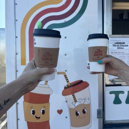 Marshmallow latte and coconut mocha Marshmallow latte and coconut mocha