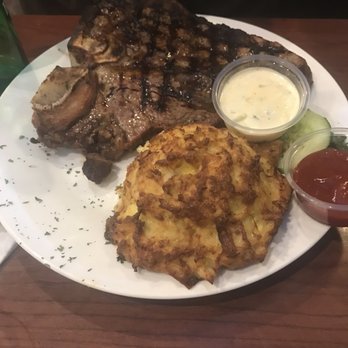 Blue Dolphin Seafood Bar & Grill - Potter House Steak and crab cake - Seafood Near Me - Crofton, Maryland