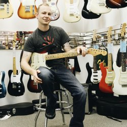 York Music Shop - Mike Wentz with his 2008 Road Worn Stratocaster that he just scooped up in store today! Congrats man, enjoy playing that beauty!