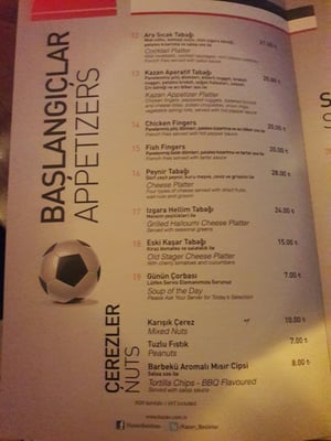 Menu photo 2 Kazan Istanbul, 34