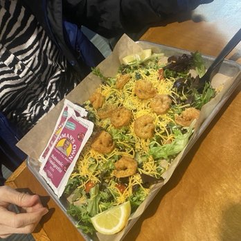 Savannah Seafood Shack - Fried Shrimp Salad - Seafood Near Me - Savannah, Georgia