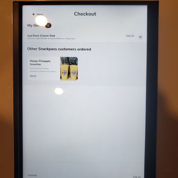 SoBoL - Kiosk price $16.10 when in-store posted price is $15.25. - Acai Bowls Near Me - Philadelphia, Pennsylvania SoBoL - Kiosk price $16.10 when in-store posted price is $15.25. - Acai Bowls Near Me - Philadelphia, Pennsylvania