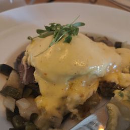 My eggs Benedict, super delicious.