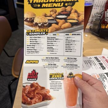Buffalo Wild Wings - Throwback menu items 8/21/26 - Chicken Wings Near Me - Decatur, Alabama