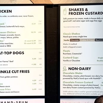 Shake Shack Century City Mall - 2nd Floor - Wall Menu as of 2023/07/22 - Fast Food Near Me - Los Angeles, California Shake Shack Century City Mall - 2nd Floor - Wall Menu as of 2023/07/22 - Fast Food Near Me - Los Angeles, California