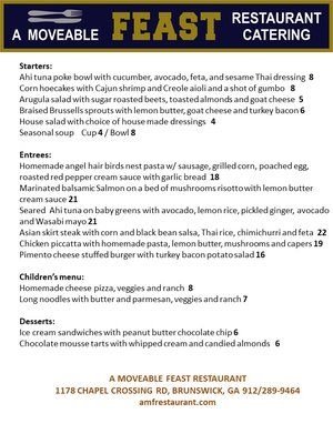 Menu photo 4 A Moveable Feast Brunswick, GA
