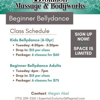 Essential Evolution Massage and Bodywork - Bellydance class schedule - Massage Therapy Near Me - Pahrump, Nevada Essential Evolution Massage and Bodywork - Bellydance class schedule - Massage Therapy Near Me - Pahrump, Nevada