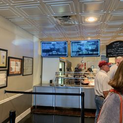Irondale Cafe - Waiting in cafeteria line at Irondale Cafe