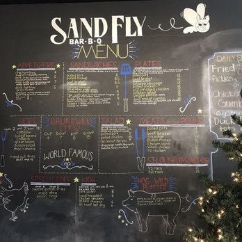 Sandfly BBQ - Great menu .... Now how to decide? - Barbeque Near Me - Savannah, Georgia Sandfly BBQ - Great menu .... Now how to decide? - Barbeque Near Me - Savannah, Georgia