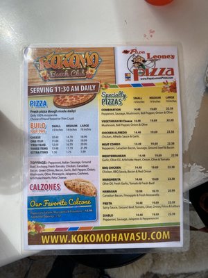 Menu photo 4 Kokomo Lake Havasu City, AZ Menu photo 4 Kokomo Lake Havasu City, AZ