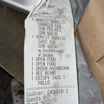 Taqueria Casa Jalisco - Receipt - Mexican Near Me - Converse, Texas Taqueria Casa Jalisco - Receipt - Mexican Near Me - Converse, Texas