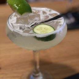 a cucumber and lime cocktail a cucumber and lime cocktail