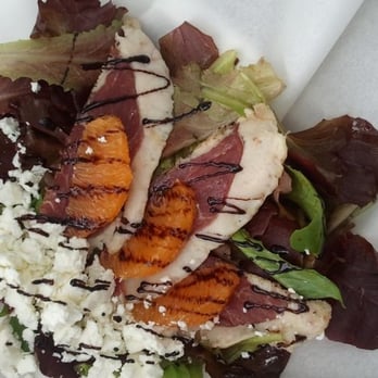 Barcelona OntheGo - Duck Prosciutto, Goat Cheese & Orange Salad - Spanish Near Me Barcelona OntheGo - Duck Prosciutto, Goat Cheese & Orange Salad - Spanish Near Me