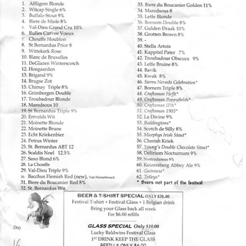 Lucky Baldwins Pub - Belgium Beer Festival List - Pubs Near Me - Pasadena, California Lucky Baldwins Pub - Belgium Beer Festival List - Pubs Near Me - Pasadena, California