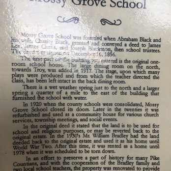 Mossy Grove School House Restaurant - History - Seafood Near Me - Troy, Alabama Mossy Grove School House Restaurant - History - Seafood Near Me - Troy, Alabama
