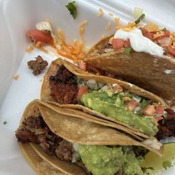 California Taco Shop - Chorizo Taco, Ground Beef Taco (HARD) & Carnitas Taco