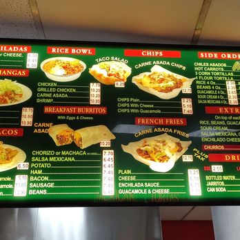 Roberto's Taco Shop - Menu 3 of 3 (as of September 2023) - Mexican Near Me - San Diego, California