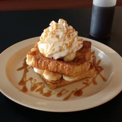 Royal Star Diner - Banana French Toast with whip cream and caramel sauce.  Excellent!