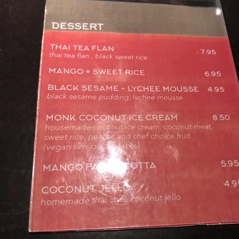 Laughing Monk Cafe - Dessert menu - Sushi Bars Near Me - Boston, Massachusetts