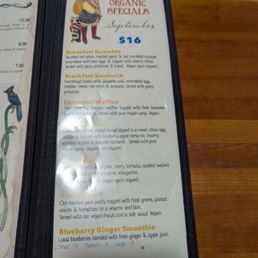 September 2025 organic specials.
