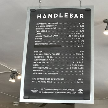 Handlebar Coffee Roasters - Menu - Coffee Roasteries Near Me - Santa Barbara, California Handlebar Coffee Roasters - Menu - Coffee Roasteries Near Me - Santa Barbara, California