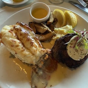 Shadowbrook - 8oz LOBSTER TAIL w/6oz SIRLOIN (medium) - American Near Me - Capitola, California Shadowbrook - 8oz LOBSTER TAIL w/6oz SIRLOIN (medium) - American Near Me - Capitola, California