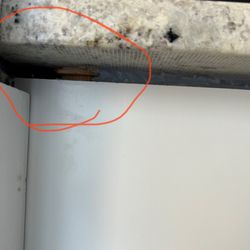U. S. Granite - Gap that the granite installers left where the granite is supposed to meet the cabinets.  Very poor workmanship!