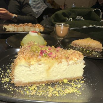 Moka & Co - Kunafa cheesecake $10 - Coffee & Tea Near Me - Queens, New York Moka & Co - Kunafa cheesecake $10 - Coffee & Tea Near Me - Queens, New York