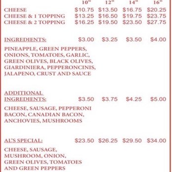 Al's Pizza - Pizza Near Me - Warrenville, Illinois Al's Pizza - Pizza Near Me - Warrenville, Illinois