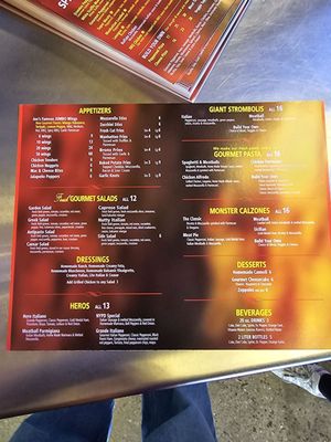 Menu photo 2 Joe's New York Pizza Henderson, NV