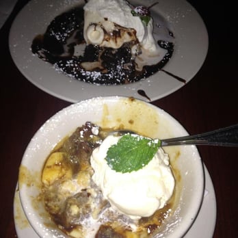 Highland Kitchen - Hot Fudge Brownie Sundae and Warm Banana Bread Pudding - New American Near Me - Somerville, Massachusetts