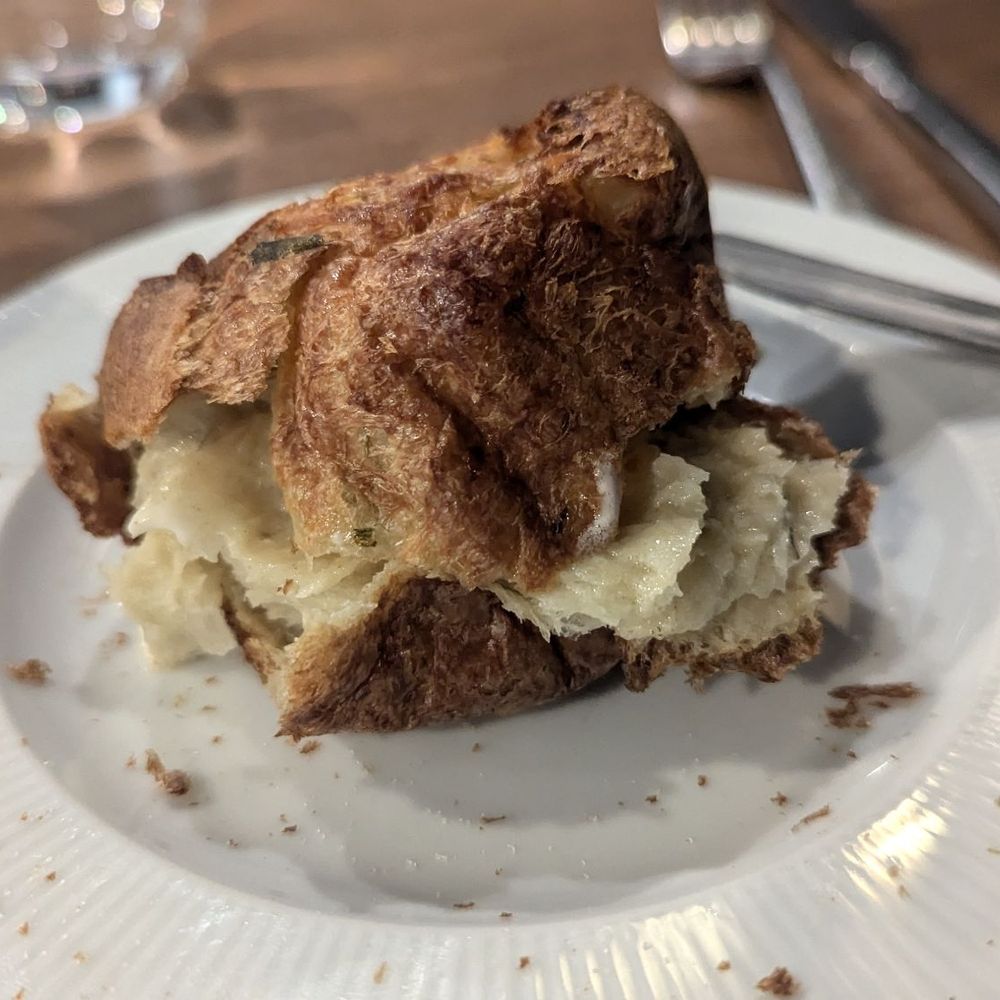 Benchmark Restaurant - The bread...like a Yorkshire pudding - Steakhouses Near Me - Perrysburg, Ohio